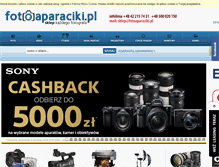 Tablet Screenshot of fotoaparaciki.pl